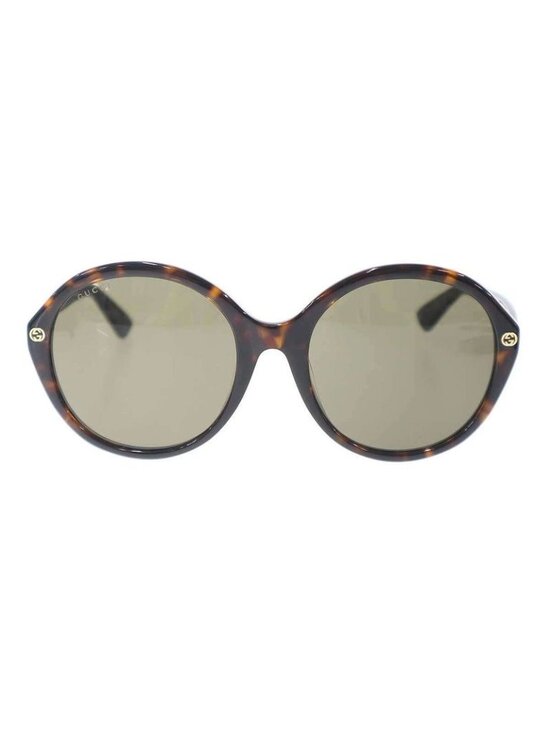 Gucci Round Frame Sunglasses Eyewear Brown main image 3